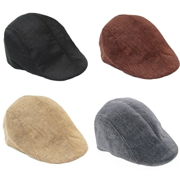 Unisex Winter Beret with Ear Flap Solid Slouchy Cold Weather Beanie Cap