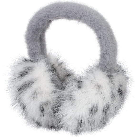 Unisex Winter Foldable Earmuffs Plush Faux Fur Ear Muffs Outdoor Cold Weather Ear Warmers for Women and Men