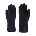 thumbnail image 1 of Unisex Winter Gloves for Men Women Warm Knitted Fleece Lined Texting Gloves Cold Weather Thermal Touch Screen Gloves Daily Basic Solid Color Gloves, 1 of 3