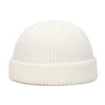 thumbnail image 1 of Unisex Winter Hat Knitted Warm Thick Elastic Anti-slip Regular Fit Solid Color Folded Edge Round Dome Top Women Men Cycling Cap Beanie, 1 of 7