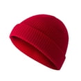thumbnail image 1 of Unisex Winter Knitted Beanie Hat with Pom - Warm Wool Blend Cap, One Size, Adult Men Women, 1 of 1