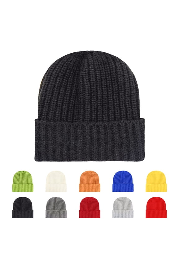 Unisex Winter Knitted Cuffed Beanie Soft Warm Ski Watch Cap for All