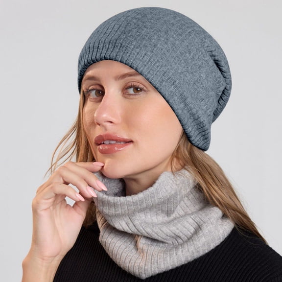 Unisex Winter Knitted Hat Thickened Warm Headwear for Men and Women Ideal for Cold Weather Outdoor Activities