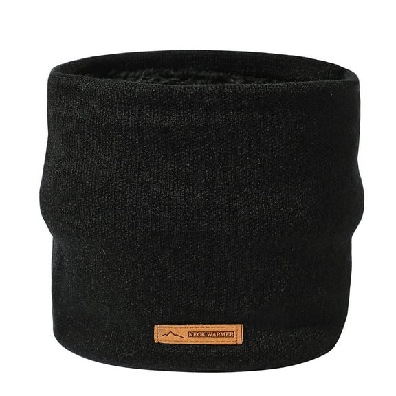 Unisex Winter Neck Warmer Scarf, Thick Thermal Fleece Lined Knit Gaiter, Soft Warm Windproof Face Cover, Cold Weather Outdoor Cycling Skiing Hiking Running Snow Sports Accessory