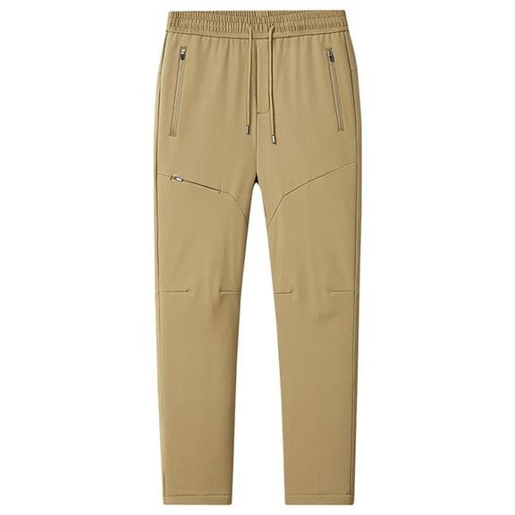 Unisex Winter Outdoor Ski Pants, Graphene Thermal Insulated Hiking Pants, Waterproof Snow Pants for Men and Women, Multi-Pocket Skiing Trousers, All-Gender Cold Weather Gear Khaki