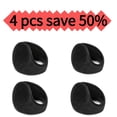 thumbnail image 1 of Unisex Winter Pad Fleece Cover Ear Warmer Back Earmuffs Black (4 pcs), 1 of 6