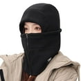 thumbnail image 1 of Unisex Winter Ski Hat, Motorcycle Protector Scarf, Winter Thickened Warm Face Neck Zipper Hat,Size:One Size, 1 of 5