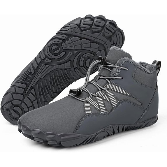 Unisex Winter Snow Boots Slip-On Waterproof & Fur Lined for Men and Women Non-Slip Warm Hiking Boots with Wide Toe Box All-Day Comfort for Hiking, Walking & Outdoor Activities