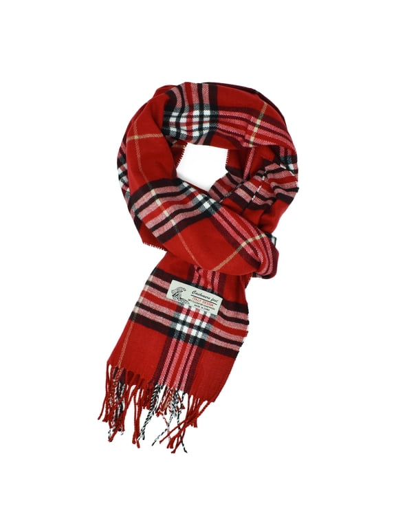 Reddes Color Red Wool Scarf