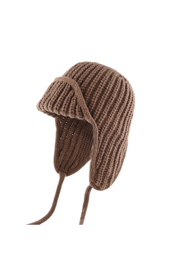 Unisex Winter Trapper Hat with Ear Flaps, Thick Warm Fleece-Lined Aviator Cap, Windproof Thermal Plush Hat for Cold Weather, Stylish Outdoor Riding and Skiing Cap for Men & Women