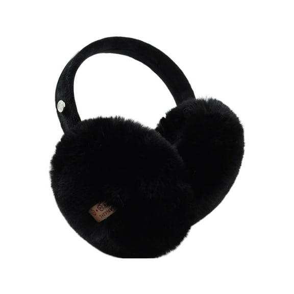 Unisex Winter Warm Bluetooth-compatible Earmuffs Wireless Solid Color Plush Headphone Foldable Music Listen Earphone Ear