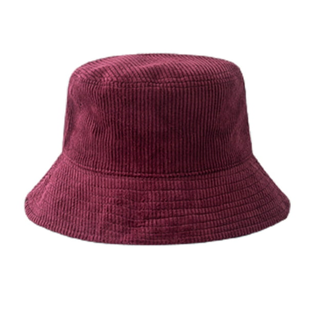Red velvet bucket hat top