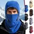 thumbnail image 1 of Unisex Winter Warm Neck Gaiter & Ear Protection Hat - Fleece-Lined Face Mask Neck Warmer 3-In-1, Windproof & Thermal for Outdoor Activities, Skiing, Cycling & Cold Weather, 14.5in, Coffee, 1 of 8