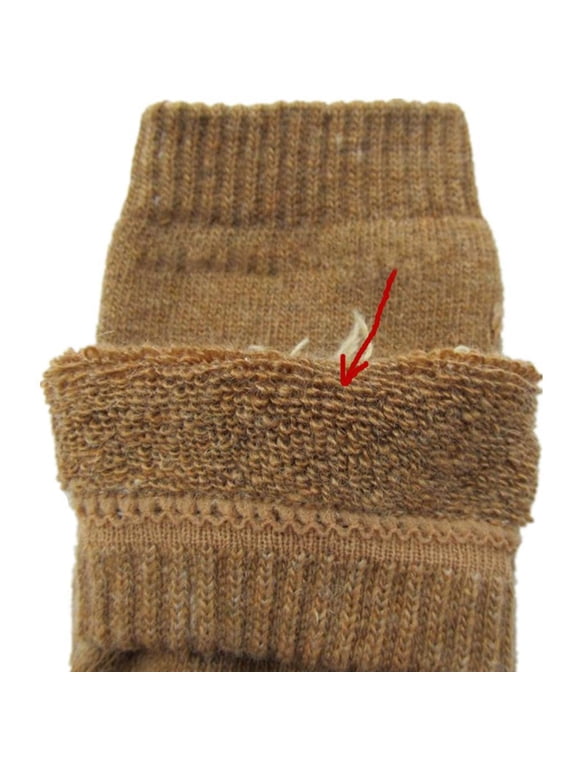 Unisex Winter Warm Socks Made from Camel Hair, Thick Terry Design for Cold Weather, Breathable and Moisture Wicking, Ideal for Hiking Running Skiing, Sizes S and L
