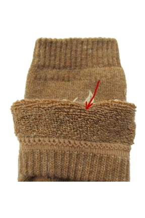 Unisex Winter Warm Socks Made from Camel Hair, Thick Terry Design for Cold Weather, Breathable and Moisture Wicking, Ideal for Hiking Running Skiing, Sizes S and L