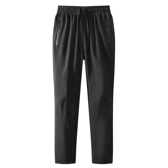 Unisex Winter Waterproof Hiking Pants, Thermal Fleece Lined Ski Pants, All-Gender Outdoor Trekking Trousers, Breathable Mountaineering Pants, Drawstring Snow Pants, Insulated All-Weather Pants Black