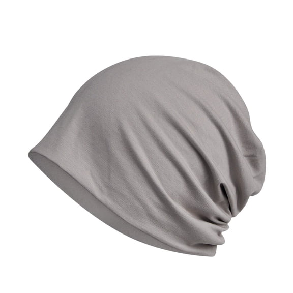 Unisex Women Men Cotton Stretch Thin Beanie Hat Elastic Baggy Slouchy Cap Hats
