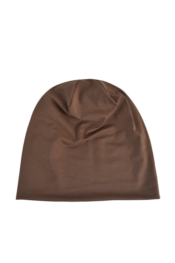 Unisex Women Men Cotton Stretch Thin Beanie Hat Elastic Baggy Slouchy Cap Hats