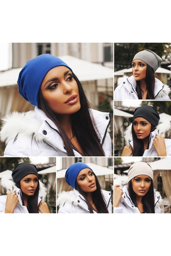 Women Men Knit Winter Warm Ski Crochet Slouch Hat Cap Beanie Oversized