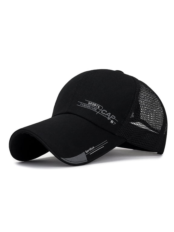 Unisex Women Men Mesh Baseball Cap Adjustable Trucker Outdoor Sport -hop Hat Lost Hat Man Chew Hat Mens Mesh Hat Drift Hat Patience Hat Man Hats And Caps Baseball Caps Men Fashionable Exercise Hats
