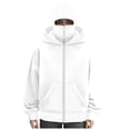 thumbnail image 1 of Unisex Women's Full Zip Hooded Casual Double Hood Long Sleeve Warm Hooded Sweatshirt, 1 of 8