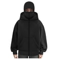 thumbnail image 1 of Unisex Women's Full Zip Hooded Casual Double Hood Long Sleeve Warm Hooded Sweatshirt, 1 of 8