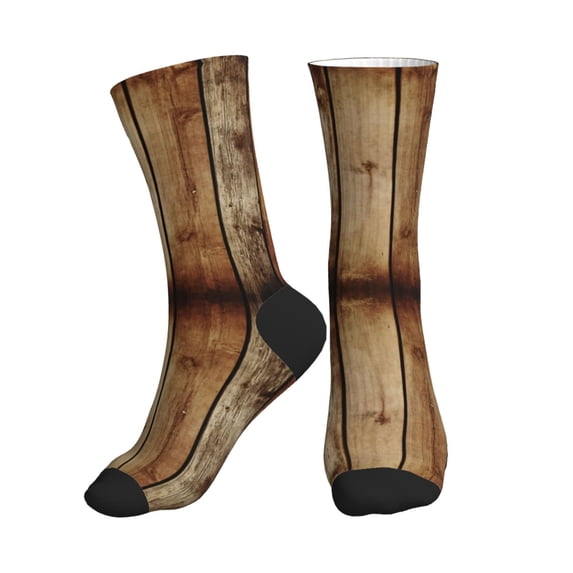 Unisex Wood Grain Print Novelty Ankle Socks Colorful ComfortSoft Lightweight Sports Athletic Socks