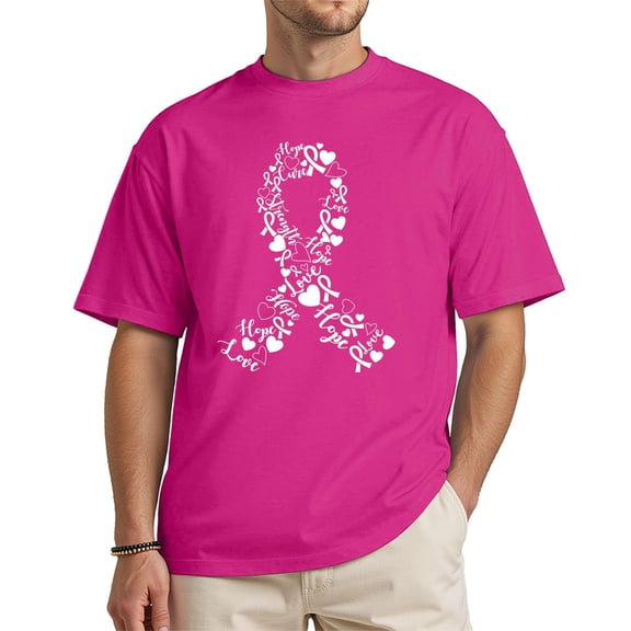 Unisex Word Art Ribbon T-Shirt – Heliconia Large