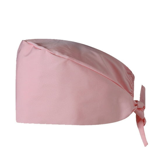 Unisex Working Scrub Cap Adjustable Surgical Hat for Nurses and Doctors with Sweatband 2026 Light pink