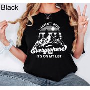 Unisex World Traveler Adventure Vacation T-Shirt Cotton Graphic Tee-All Size S-5Xl
