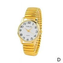 Unisex Wrist Watches Quartz Watch Expandable Stretch Band Ladies FAST Gents Fast