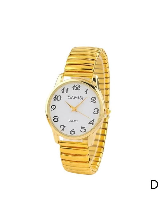 Unisex Wrist Watches Quartz Watch Expandable Stretch Strap Band Ladies R7I5