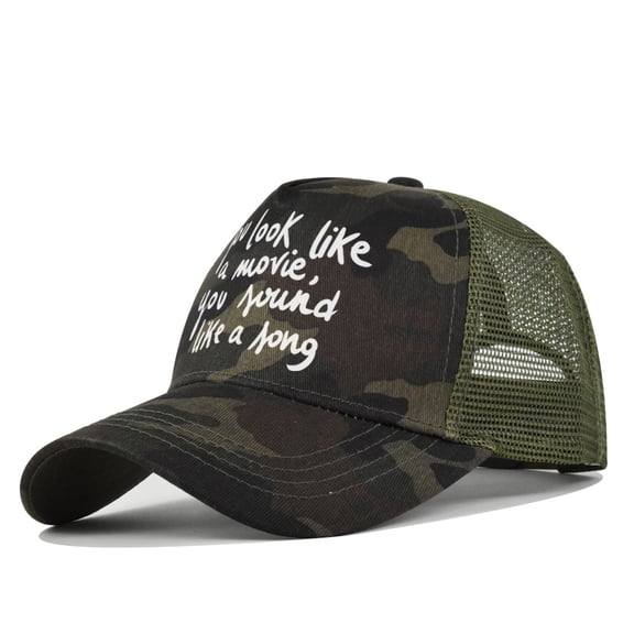 Unisex You Look Baseball Cap Fashion Funny Print Baseball Cap Adjustable Peaked Cap Outdoor Sports Couple Hats Adjustable Curved Brim Hats Sun