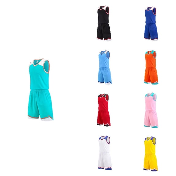 Unisex Youth Kids Boys Basketball Outfit Lightweight Basketball Tank Top and Track Shorts Sets Boy Summer Clothes