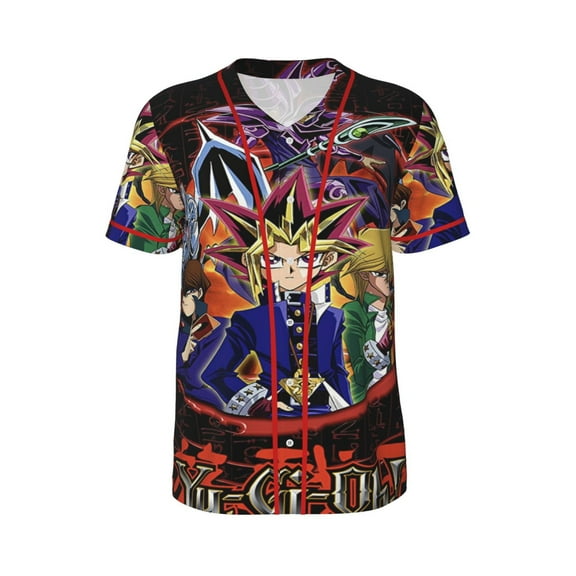 Unisex Yu Gi Oh Baseball Jersey Cool Adult Hipster Hip Hop T Shirts Sports Uniform