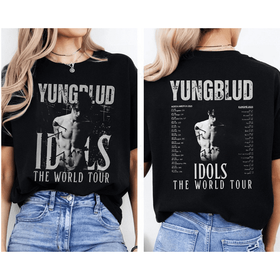 Unisex Yungblud Tour 2025 Graphic T-Shirt, Sizes S-5XL, Tbun