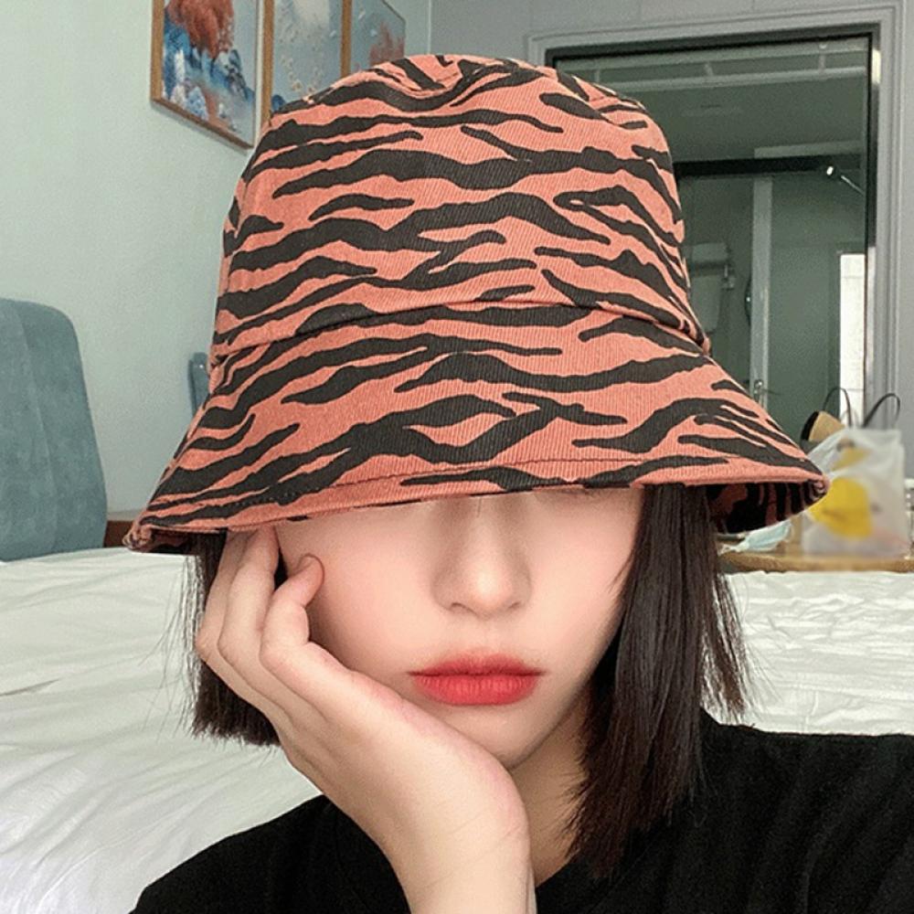 bucket hat zebra print