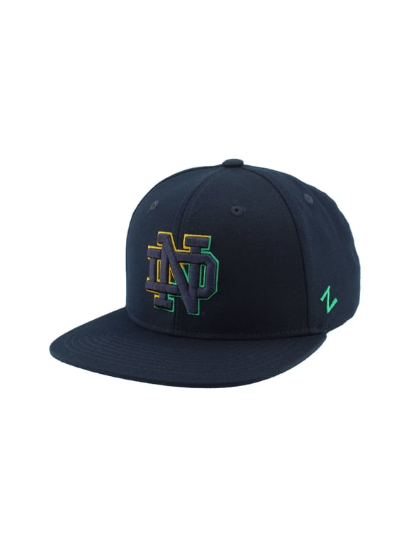 Unisex Zephyr Navy Notre Dame Fighting Irish Slice 3D Z11 Snapback Hat