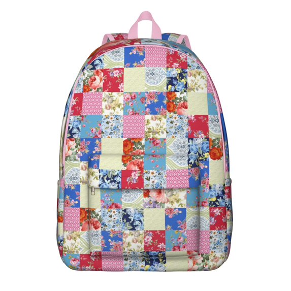 Unisex Zipper Bohemian Backpack, Chic Boho Print Bag with Front Pocket, Durable Rucksack for School College Work Travel, Great Gift Idea
