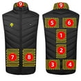 thumbnail image 1 of Unisex Zipper Double Control Of 9 Areas Heating Vest Heated USB Charging Version Lightweight Warming, 1 of 5