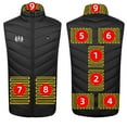 thumbnail image 1 of Unisex Zipper Double Control Of 9 Areas Heating Vest Heated USB Charging Version Lightweight Warming, 1 of 5