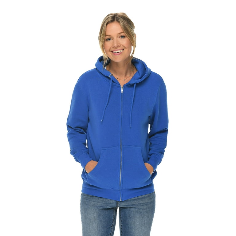 Unisex Zipper Hoodie for Women XS S M L XL 2XL Men Hoodie Casual Plain  Hoody for Men - Blue Hoodie Blue Sweatshirt