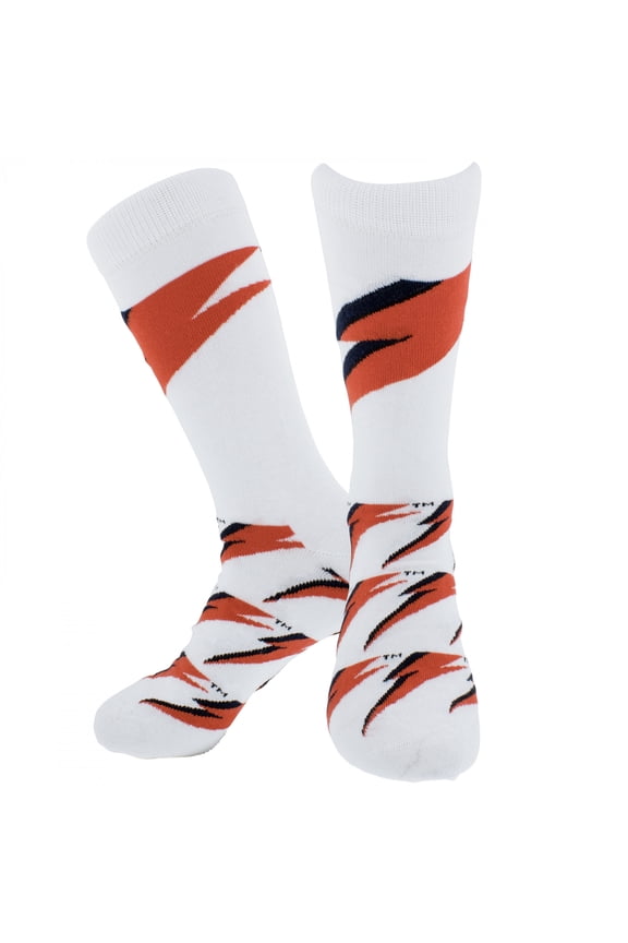 Unisex-adult David Bowie Flash (US Men's Shoe Size 8 - 12) Socks One Size White