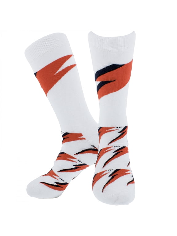 Unisex-adult David Bowie Flash (US Men's Shoe Size 8 - 12) Socks One Size White