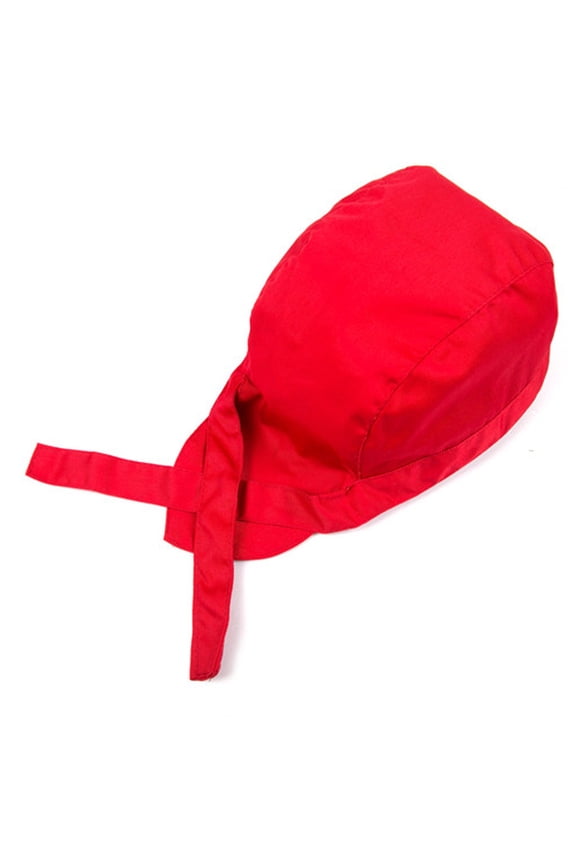 Unisex Chef Hat, Adjustable Chef Tie Hat, Breathable and Sweat-Absorbent, Suitable for Kitchen Cooking