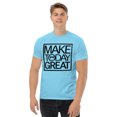 thumbnail image 1 of Unisex classic graphic tee message positivity make today great generated (Sky, 3XL), 1 of 6