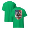 thumbnail image 1 of Unisex classic tee graphic design with American flag a New York typography USA  (Irish Green, M), 1 of 1