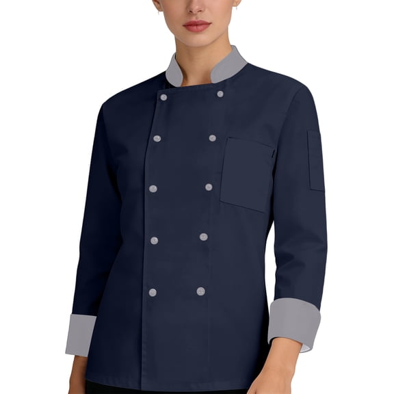 Unisex long-sleeve chef jacket