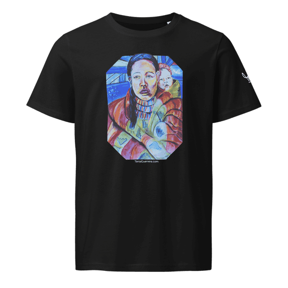Taino Mother and Child | organic mid-light t-shirt (Black, 2XL)
