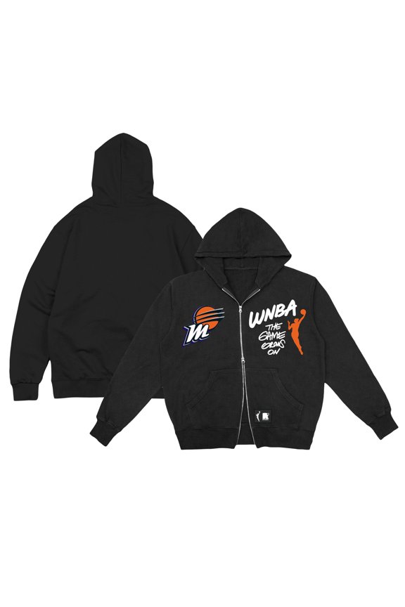 Unisex-round21 Black Phoenix Mercury Double-Zip Hoodie